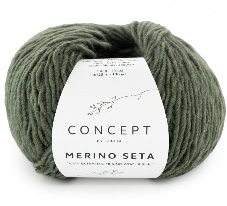 Concept Merino Seta Katia 59 Concept Merino Seta Katia color verde bosco 59