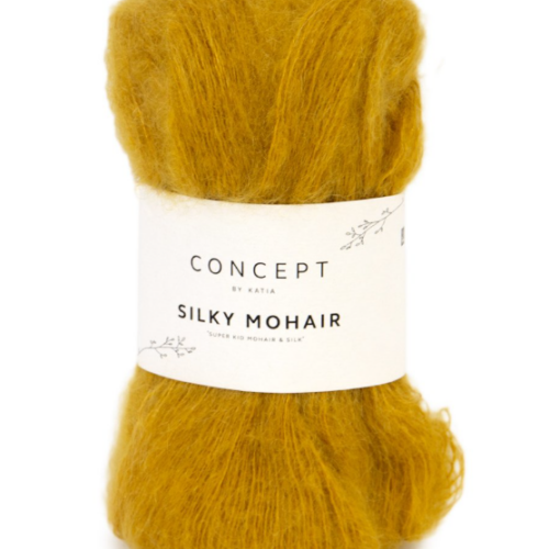 filato concept katia sily mohair color ocra