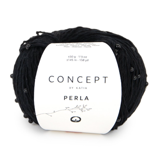 filato katia concept perla nero 102 PERLA