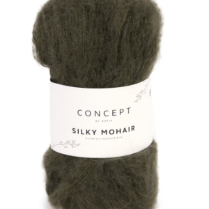 filato katia silky mohair color verde bosco n. 121 filato katia silky mohair color verde bosco n. 121
