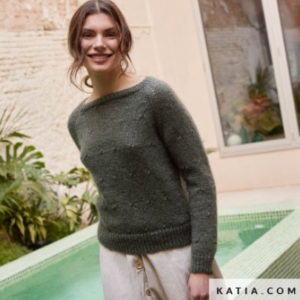 maglione realizzato con filato merino seta katia